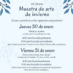 Spanish Winter Arts Showcase